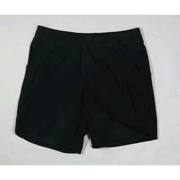 Lands End 9" Swim Board Shorts Size 18 Black No Liner Water Beach Pull On - Picture 1 of 8